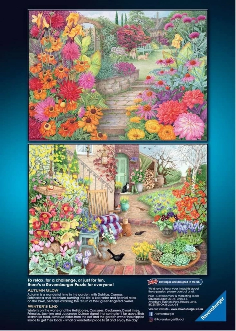 RAVENSBURGER Puzzle Prekrasni vrtovi 4x500 dijelova