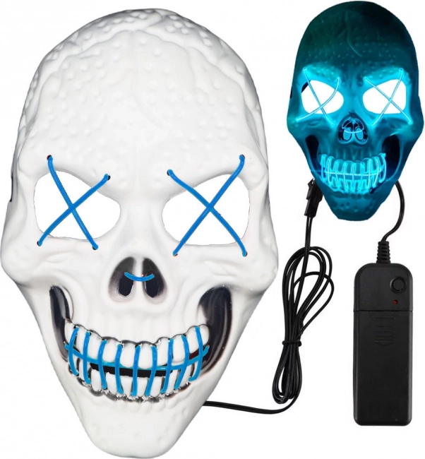 LED svjetleća maska lubanje za Halloween i zabave