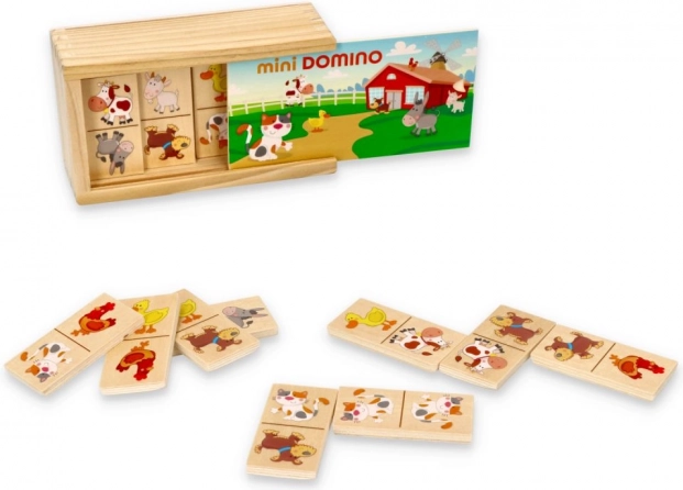 Mini domino sa životinjama u kutijici