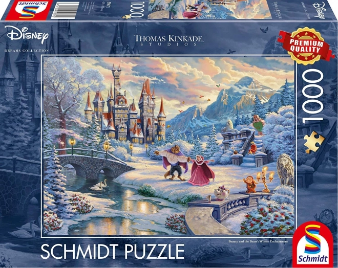 SCHMIDT Puzzle Ljepotica i zvijer: Zimska čarolija 1000 dijelova