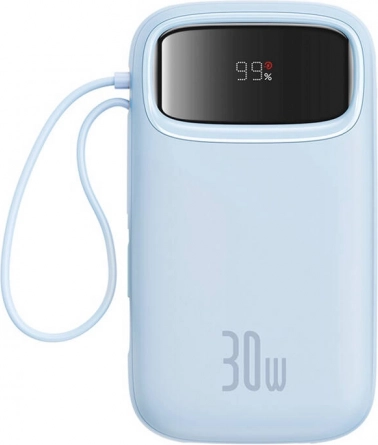 Power banka Baseus QPow2 20000 mAh 30 W s ugrađenim USB‑C kabelom (plava)