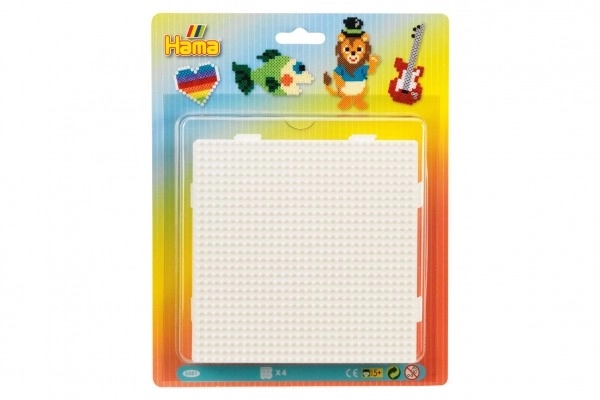 Podložak za glačanje perlica Hama - spojni kvadrat 4 kom na karti 20x24x3cm