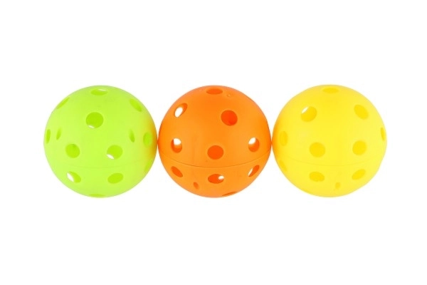 Lopta za florbal 3 komada plast 7cm u mrežici