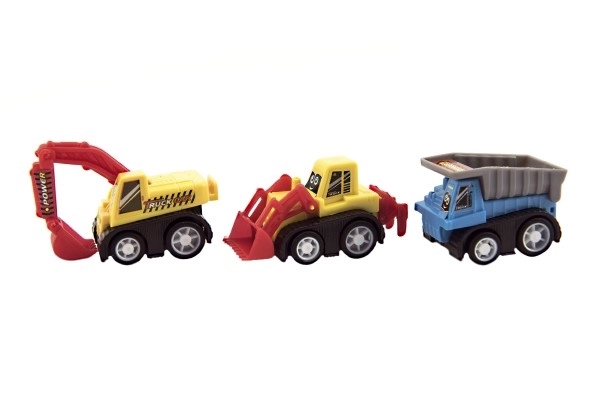 Set auto mini plast 5cm građevinski strojevi 6 kom u blisteru
