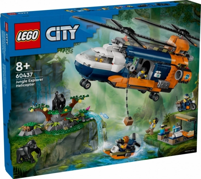 LEGO City 60437 Helikopter za istraživanje džungle u baznom kampu