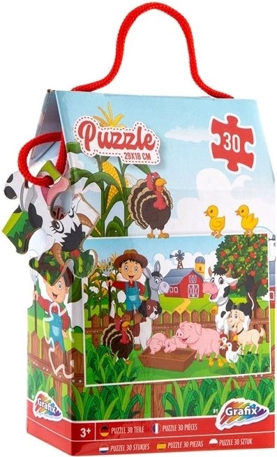 GRAFIX Puzzle Život na farmi 30 dijelova