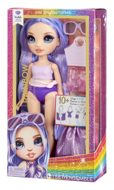 Rainbow High Fashion lutka u kupaćem kostimu - Violet Willow