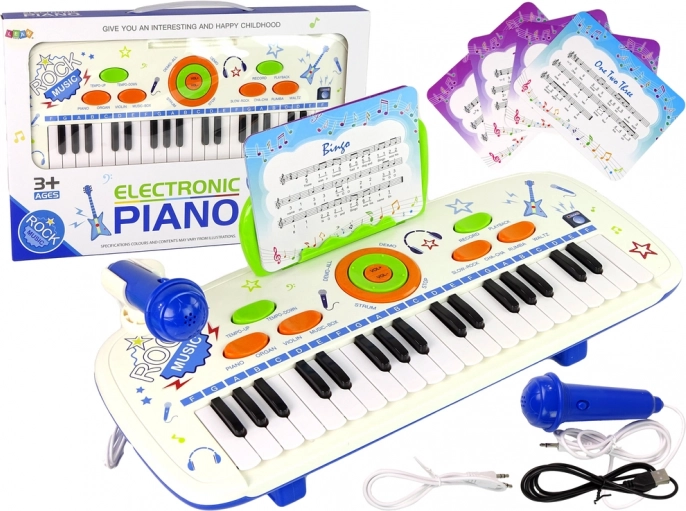 Električna klavijatura za djecu Blue USB MP3 note