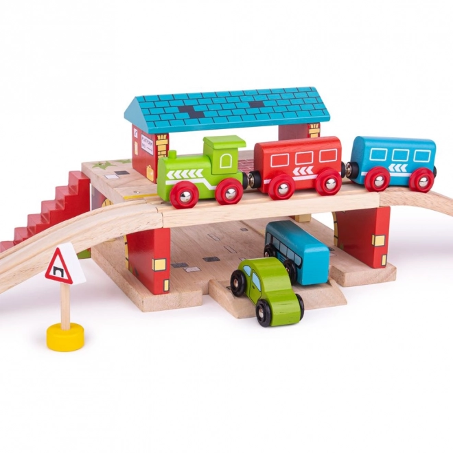 Bigjigs Rail Stanica iznad ceste