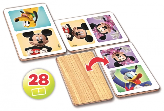 Drveno domino Mickey i Minnie