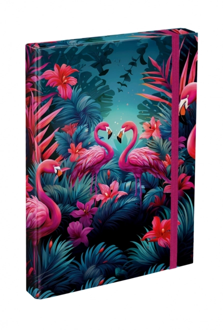 BAAGL Mape za školske bilježnice A4 Flamingosi
