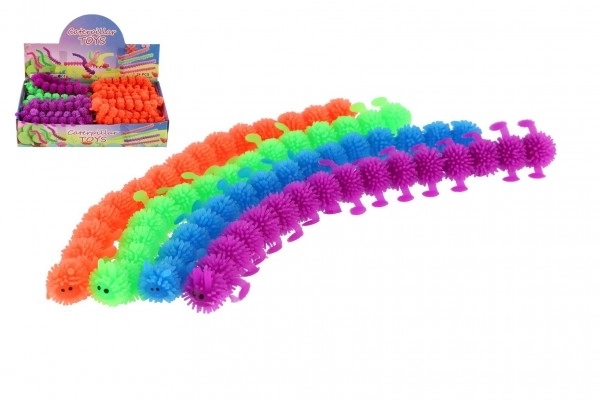 Gusjenica mačkajući antistresna silikon 24cm mogućnost 4 boje