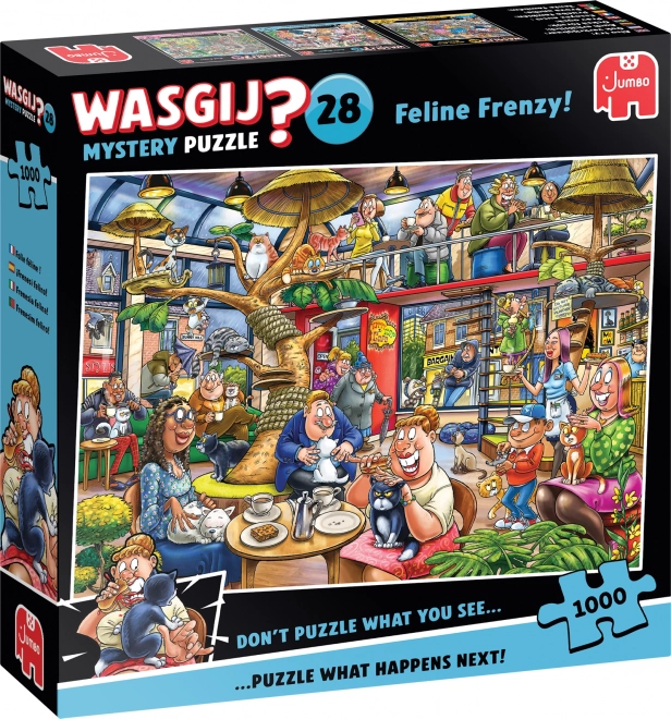 Jumbo Slagalica Wasgij Mystery: Mačje Ludilo 1000 Dijelova