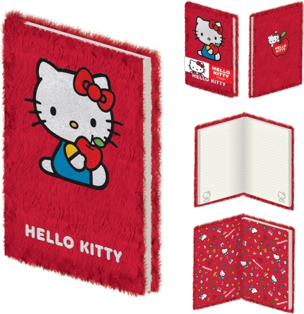 Hello Kitty plišnata bilježnica A5