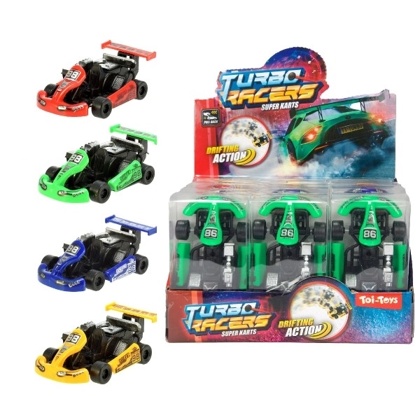 Plastična karting vozilica 9 cm - razne boje
