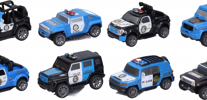 Policijski interventni autić na navijanje 10 cm