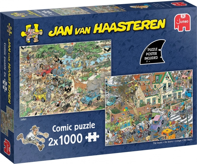 JUMBO puzzle Safari i Oluja 2x1000 dijelova