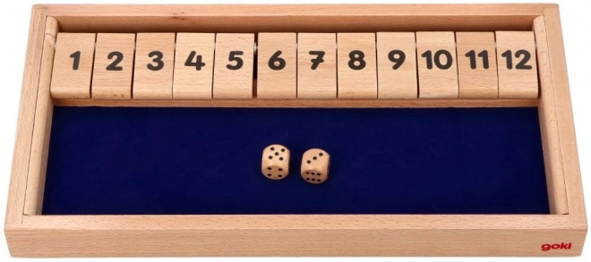 Goki Shut the box igra na stolu za 2 igrača