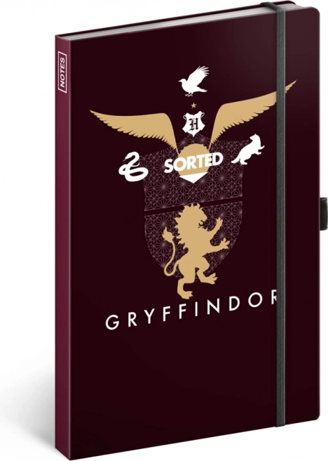 Bilježnica Harry Potter Gryffindor, crtana 13 × 21 cm