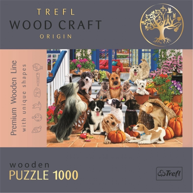 Drvene puzzle TREFL Wood Craft Origin Prijateljstvo pasa 1000 komada
