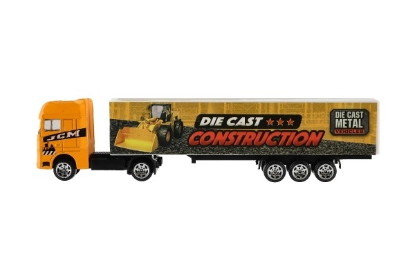 Auto kamion s prikolicom metal/plastika 20cm slobodna vožnja mješovite vrste u plast. kutiji 20x5x3cm