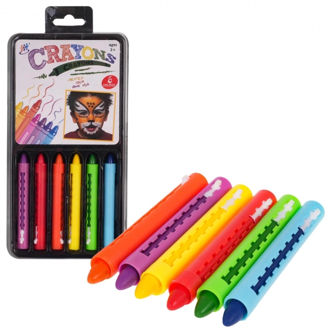 Set pastelnih boja za crtanje na licu 6 boja