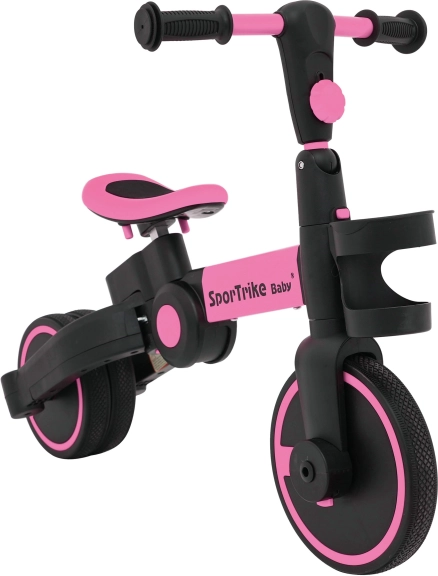Dječje guralo i tricikl 3u1 SporTrike – Ružičasta
