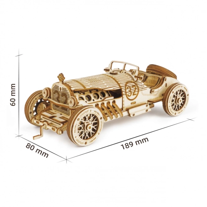Trkaći auto U-9 Grand Prix - 3D drvena maketa