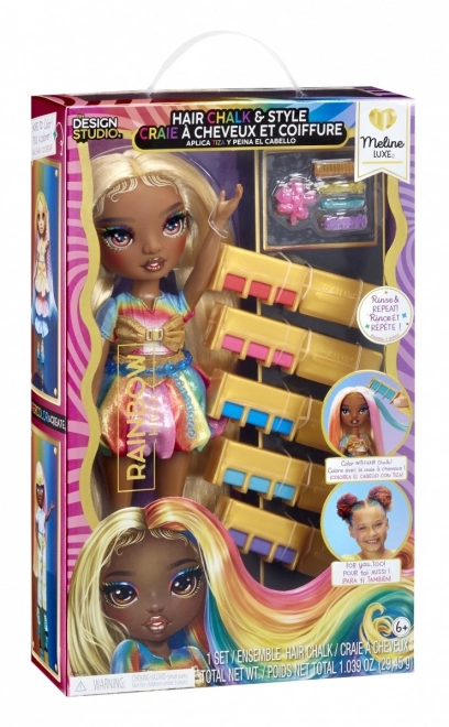 Rainbow High lutka Meline s bojama za kosu