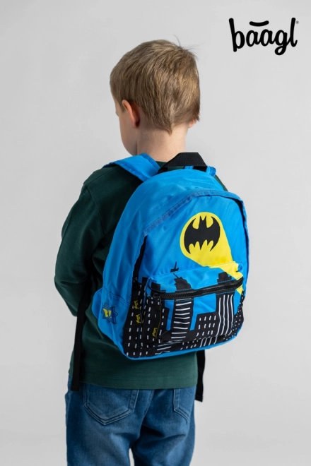 Baagl predškolski ruksak Batman plavi