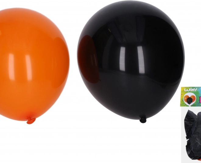 Baloni za Halloween 30 cm – set 10 kom, crni i narančasti