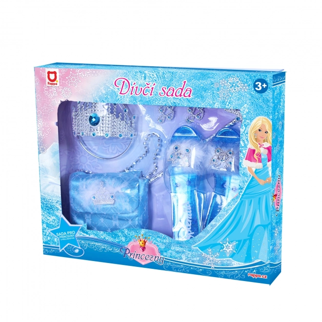 Set princeze zimskog kraljevstva s torbicom i cipelama