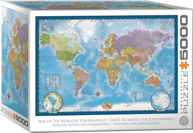 EUROGRAPHICS Puzzle Karta svijeta 5000 dijelova