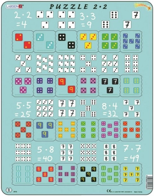 Larsen Znanstvene puzzle Množenje s kockama