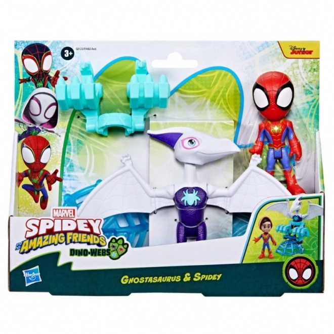 Spider-man kvaki i njegovi nevjerojatni prijatelji figurica s dinosaurom i dodatnom opremom