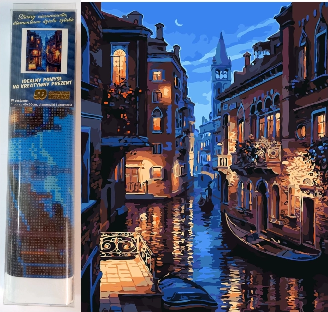 Dijamantno slikanje Venecijanski kanal 30x40 cm