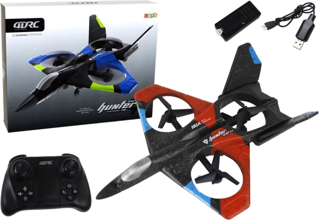 Kvadrokopter RC Fighter daljinski upravljani zrakoplov Crveni