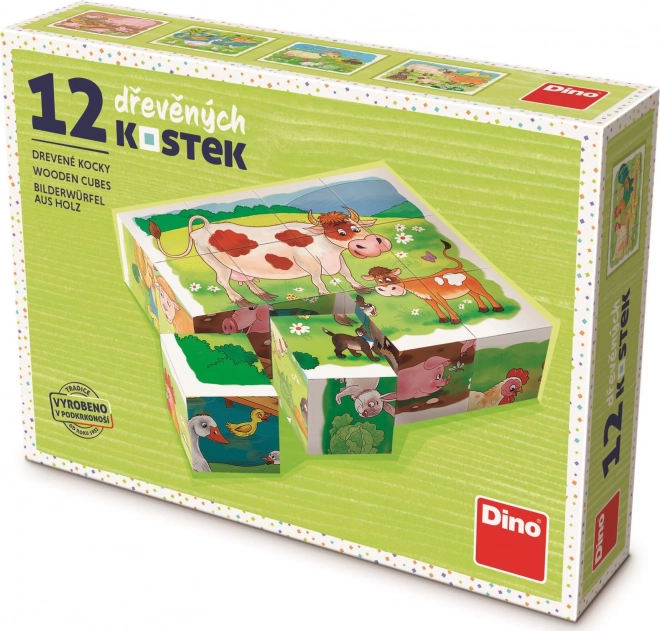 Drvene kocke Na farmi