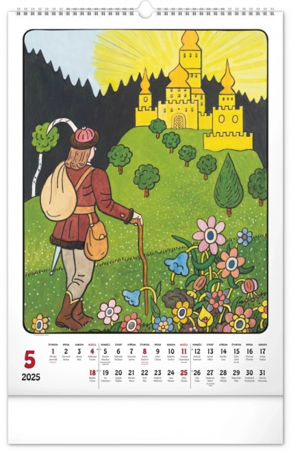 Zidni kalendar Josef Lada 2025, 33 × 46 cm