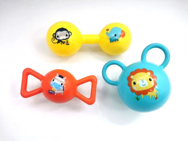 Fisher-Price set šarenih loptica s držačima za bebe