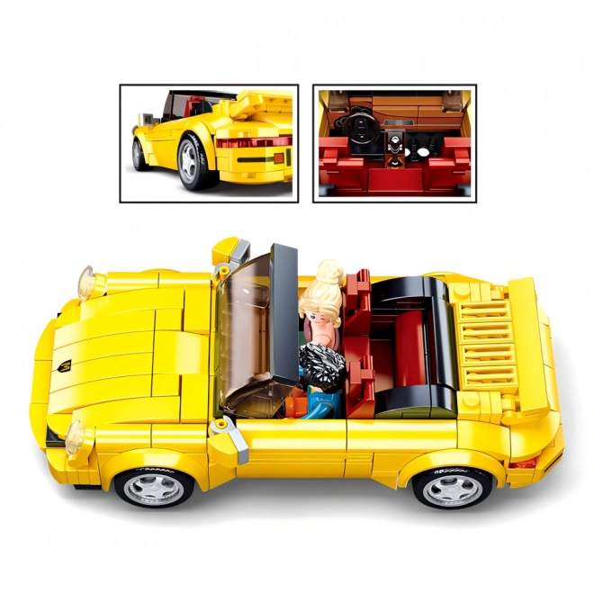 Žuti sportski automobil Sluban ModelBricks