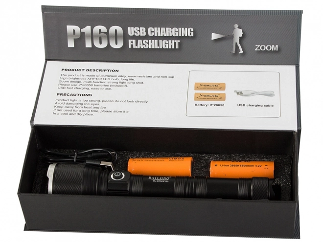 Vojna taktička svjetiljka Bailong s Cree LED XHP160