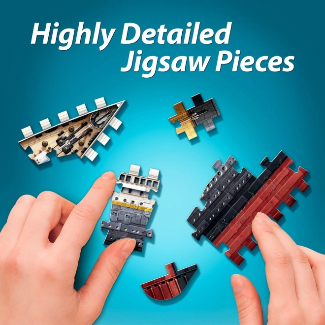 3D puzzle Titanic od Wrebbit, 440 dijelova