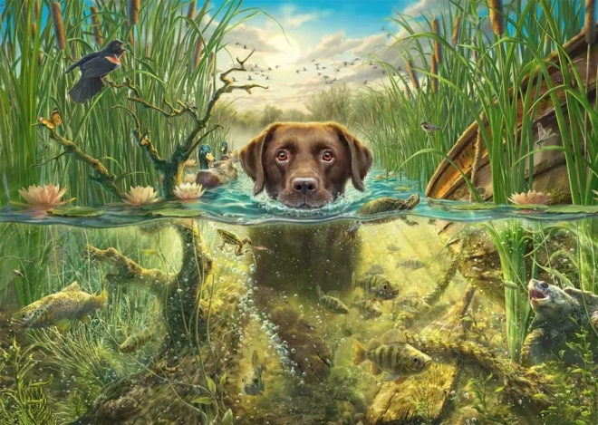 Schmidt puzzle Čokoladni labrador 1000 dijelova