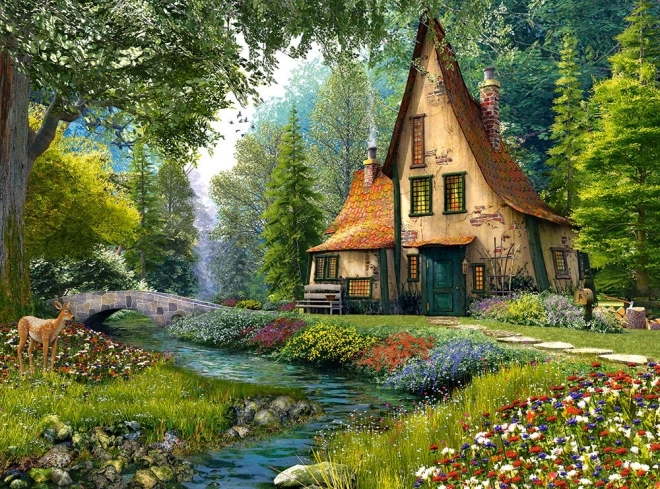 Puzzle 2000 dijelova Toadstool Cottage