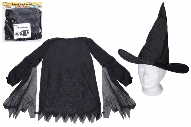 Set karneval - vještica (haljina, šešir)