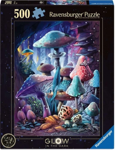 Ravensburger svjetleća slagalica Čarobne gljive 500 dijelova