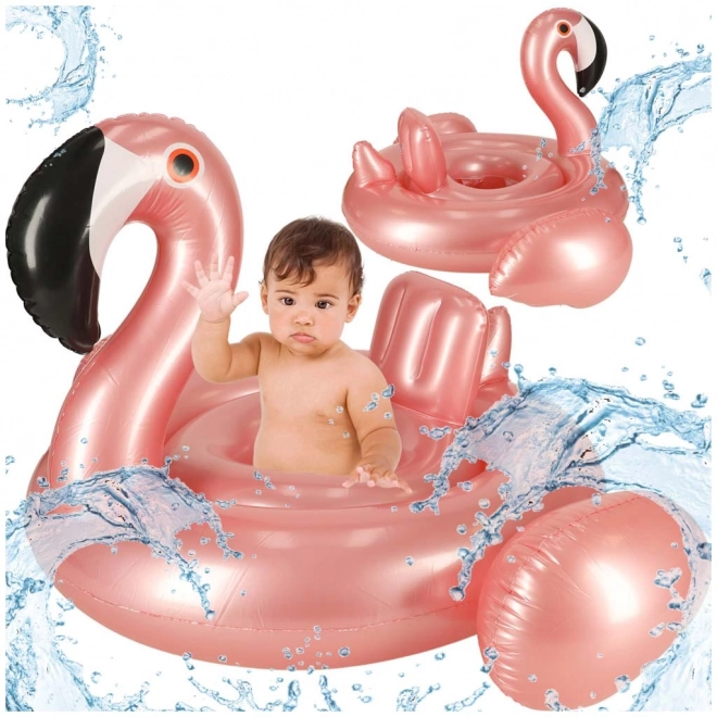 Nafukovací kruh sa sjedalicom za najmlađe - flamingo