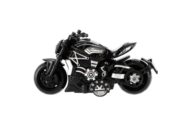 Motocikl metal/plast 10 cm na povratnom navijanju, razne boje u mješavini