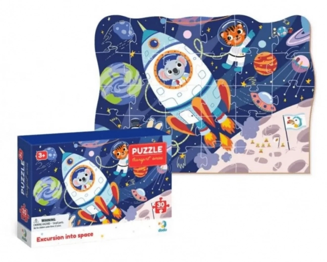 DODO Puzzle Prijevoz: Izlet u svemir 30 komada